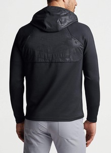 Personalizado de peso pesado 500gsm de algodón de gran tamaño en blanco sudaderas con capucha de los hombres apenado Dtg impresión cuarto cremallera pulóver Sudadera con capucha para los hombres - Product Image 3