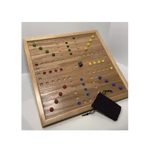 Hersteller Fabrik Custom Holz Ludo Game Board Maker Ludo Brettspiel Maker Großhandels preis OEM Custom ized Art Sets