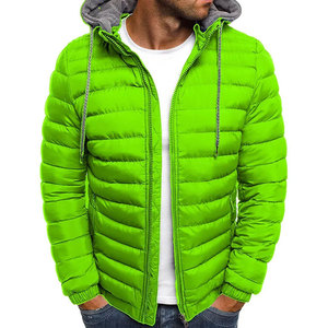 Chaqueta Acolchada Ligera Personalizada al por Mayor para Hombre, Cuello Alto, Invierno, Cálida, a la Moda, de Lona de Alta Calidad - Product Image 5
