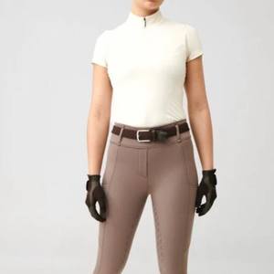 Nouveauté Chemise équestre technique élégant vêtements personnalisés en vrac en gros à manches courtes équitation couche de base chemises hautes - Product Image 4