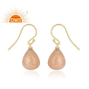 Pendientes colgantes de piedras preciosas de amazonita Rosa Natural de plata de ley más vendidos, fabricante de joyería personalizada - Product Image 3