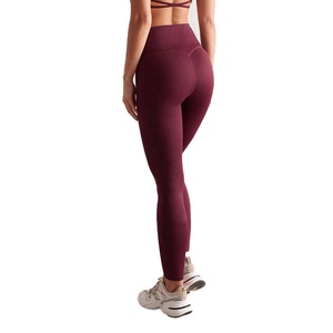 Venta al por mayor de gran venta de mallas de fitness para las mujeres precio barato apretado acanalado Leggings DE YOGA | Servicio OEM - Product Image 4