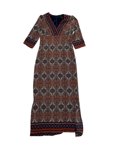 Utilisé d'occasion longues robes en poly soyeux taille de mélange AU à la mode - Product Image 6