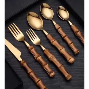 Juego de Cubiertos de Acero Inoxidable Ecológico con Acabado Mate, Opciones Personalizables para Utensilios de Cocina, Experiencia Gastronómica Elegante - Product Image 6