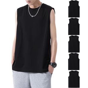 เสื้อกล้ามออกกำลังกายผู้ชายแบบถัก ระบายอากาศได้ดี สไตล์ลำลองสำหรับฤดูร้อน น้ำหนักเบา ตัดเย็บแบบแขนกว้าง - Product Image 1