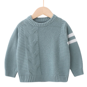 Suéter Elástico de Punto para Niños, Fabricante OEM, Algodón Suave, Transpirable, Ecológico, Antibolitas, Jersey Cálido de Invierno, Suministro al por Mayor - Product Image 3