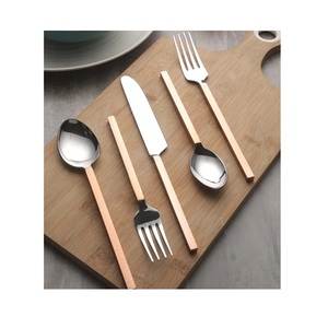 Juego de cubiertos de acero inoxidable, utensilios de cocina como cuchara, tenedor y cuchillo, viene con alta tendencia, 4 piezas - Product Image 4