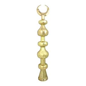 Minaretes de latón hechos a mano de alta calidad, artesanías árabes de estilo religioso con decoración hermosa de Metal acabado pulido - Product Image 2