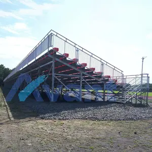 Avant 9Row tribünler alüminyum tribün oturma sistemi açık Metal yapı çelik geçici izleyici futbol stadyumu koltukları