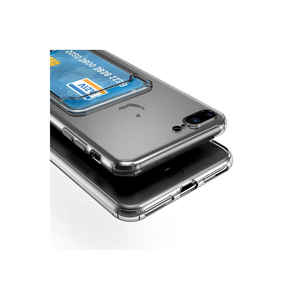 MSRA Setra Series Clear Silicone <b>Card</b> <b>Holder</b> Case Shockproof Back Cover for iPhone 8 Plus 7 Plus 11Pro 14 Plus 13 Pro Max Ins - Product Image 5