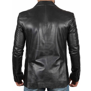Vêtements d'hiver Nouveau style de vestes en cuir Veste en cuir de couleur personnalisée de haute qualité pour hommes - Product Image 3