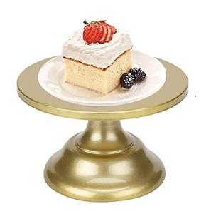 Brass Cake Stand Turntable for Cake Decorating Stand for <b>Birthday</b> Party Cupcake and <b>Sweets</b> Cake Stand - Product Image 6