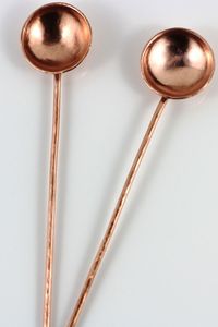 Cuillère décorative en cuivre pur de haute qualité pour cuisines traditionnelles et modernes, écologique, compatible lave-vaisselle, cuillère à thé, directement de l'usine - Product Image 4