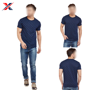 Blue Color Comfortable Best Selling 100% Cotton Worsted Highest Quality Reusable <b>Men</b> T-<b>Shirts</b> 2025 - Product Image 5