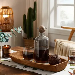 ความต้องการสูง เรือรูปร่างชามแป้งไม้ตกแต่งชามแป้งไม้รูปไข่สําหรับการจัดหาทั่วโลกจากอินเดีย - Product Image 5