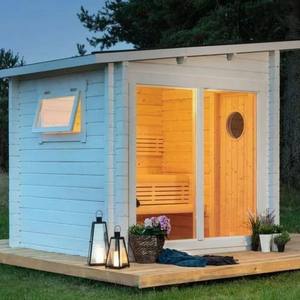 Sauna extérieur élégant multicolore avec éclairage intérieur Banc en bois naturel Sauna pour <span class=keywords><strong>spa</strong></span> à domicile - Product Image 5