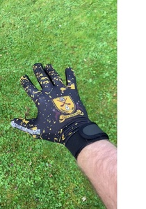 Guantes de fútbol gaélico de poliéster ligeros antideslizantes al por mayor con cierre de tirón para deportes al aire libre - Product Image 5