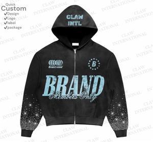 Custom Streetwear Boxy Fit Joggers Hombres Chándal Baggy Tech Fleece Sportswear Chándales para hombres - Product Image 5