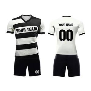 2025 New Design Customized Color Logo Soccer Uniform <b>Set</b> High Quality 100% Polyester Quick Dry Breathable Jersey Shorts for Team - Product Image 3
