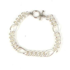 Pulsera de cadena hueca de plata de ley 925 con baño de rodio, oro de 18 quilates, platino y diamante como piedra principal, estilo tenis, religiosa - Product Image 5