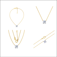 Colliers en or massif 14K 9K 10K 18K certifiés IGI, fabricant de bijoux fins éthiques RJC ODM OEM, vente en gros NK706454