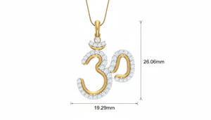 จี้พระอม 14K ทองคำแท้ ประดับเพชรแท้ สำหรับผู้หญิง - Product Image 2