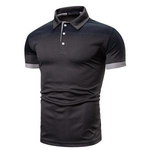 Polo de hombre uniforme de algodón y poliéster recién llegado, polo con logotipo bordado estampado por sublimación personalizado para hombre - Product Image 1