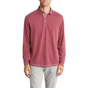 Camisas Polo de Manga Larga Personalizadas al por Mayor para Hombre con Logotipo Impreso, Camisetas Polo de Secado Rápido con Color Personalizado - Product Image 1