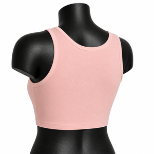 Top Deportivo Corto sin Mangas para Mujer, Color Rosa Claro, Suave y Elástico, para Fitness, Yoga, Gimnasio, Ropa Deportiva al por Mayor, OEM - Product Image 5