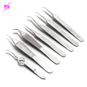 Ensemble de pinces pour greffe de cheveux (micro-pinces) 7 pièces en acier inoxydable, ensemble d'instruments manuels légers, réutilisables, écologiques - Product Image 1