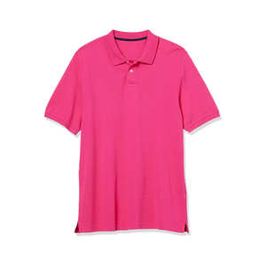 Logo personnalisé brodé de haute qualité 100% coton Simple pour Polo pour hommes couleur unie à manches courtes Style décontracté toile - Product Image 2
