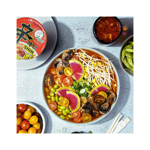 บะหมี่กึ่งสำเร็จรูปรสเผ็ดซุปข้นเนื้อราเม็งเนื้อวัวฮาลาล
