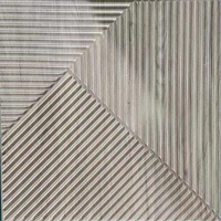 Panel Dinding 3D PVC untuk Dekorasi, Panel Dinding Latar Belakang Meja Resepsionis, Panel Dinding Cekung dan Cembung