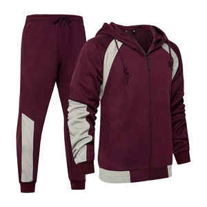 Logo personnalisé OEM pour hommes, vêtements de sport 100% coton, survêtements légers de couleur unie pour l'hiver, vêtements de rue - Product Image 2