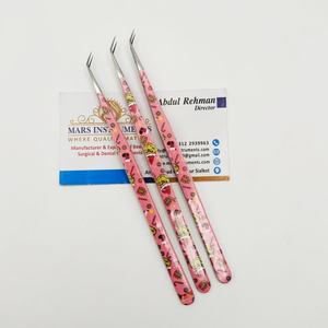 Pinzas Profesionales para Extensiones de Pestañas con Puntas de Fibra, Aislamiento de 45 Grados, Acero Inoxidable, Pinzas para Pestañas Sostenibles - Product Image 5