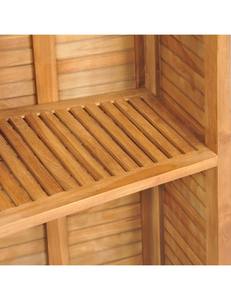 Ensemble de table de bar en bois pliable avec comptoir à lattes courbes et chaises hautes pliantes assorties - Product Image 5