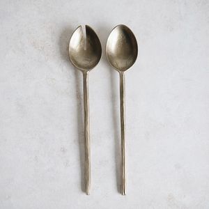 Compre Servidor de ensalada de metal hecho a mano duradero de primera calidad para el hogar, la cocina, el comedor y el restaurante - Product Image 2