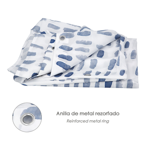 Tenda da doccia Matrix Blue 180x200 cm. Impermeabile - Product Image 4
