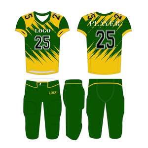 Uniformes de fútbol americano totalmente personalizables Camisetas transpirables y conjuntos de camisetas con bordado sublimado - Product Image 1