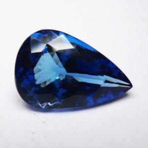 100% ลูกแพร์เจียระไนแบบ Tanzanite อัญมณีหลวมที่ผ่านการรับรองจากธรรมชาติกำหนดขนาดกะรัต - Product Image 2