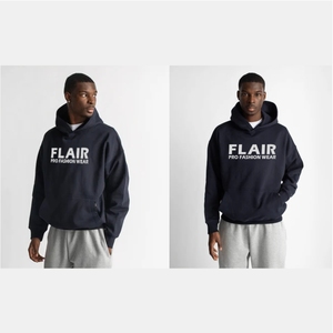 Sudadera con Capucha Extra Grande de Algodón de Alta Calidad, Diseño de Hombros Caídos con Estampado Puff de Alto Peso, Calidad Premium para Hombre - Product Image 1