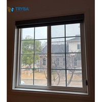 Ventanas Corredizas de Vinilo UPVC PVC con Diseño de Rejilla Interna, Cierre Seguro VIG, Duraderas, de Tamaño Personalizado, con Brida para Clavos