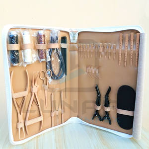 ชุดอุปกรณ์ต่อผมที่ดีที่สุดในชุดเครื่องมือสำหรับการต่อผมสีด้านสีน้ำตาลล้วนเป็นสีดำและควรใช้ร่วมกับเทคนิคด้านลูกปัด - Product Image 6