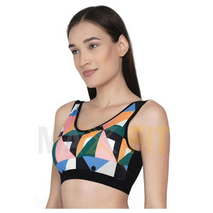OEM Femmes Fitness Tops Sans Couture Yoga Soutien-Gorge Sport Dentelle 2025 Respirant Lettre Solide Gym Running Sport Soutien-Gorge - Product Image 3