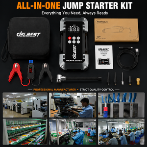Kit Arrancador de Coche 6 en 1 con <span class=keywords><strong>Batería</strong></span> de Refuerzo, <span class=keywords><strong>Batería</strong></span> Externa de Litio y Compresor de Aire - Product Image 6