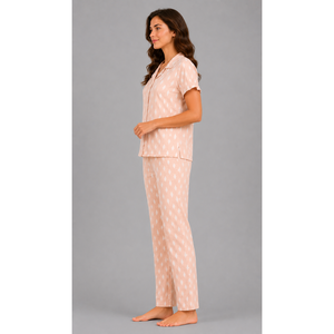 Conjunto de Pijama de Algodón Peinado de Doble Capa Premium, Ropa de Dormir Suave para Verano - Product Image 3
