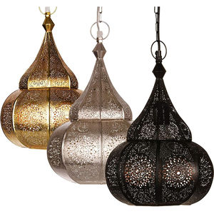 Lámpara Colgante de Metal Marroquí Hecha a Mano, Estilo Árabe Vintage, Linterna Colgante Tallada, para Decoración del Hogar, Restaurante, Hotel - Product Image 5