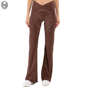 Vente en gros de pantalons évasés à jambes larges pour femmes, vêtements décontractés pour femmes, de la meilleure qualité, extensibles, article de qualité supérieure. - Product Image 2