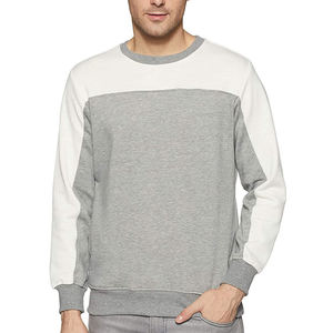 Sweat-shirt à col rond pour homme, coupe classique, en coton tricoté, style décontracté, couleur contrastée, prix abordable, sweat-shirts pour adultes - Product Image 1