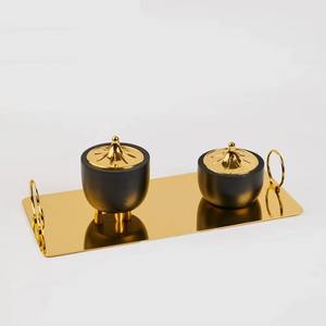 Brûleur et support d'encens de table de qualité supérieure Fourniture en gros Brûleur d'encens décoratif de luxe arabe Prix bas de l'Inde - Product Image 2